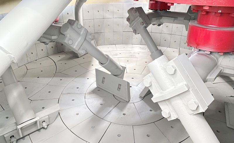 planetary concrete mixer mixing