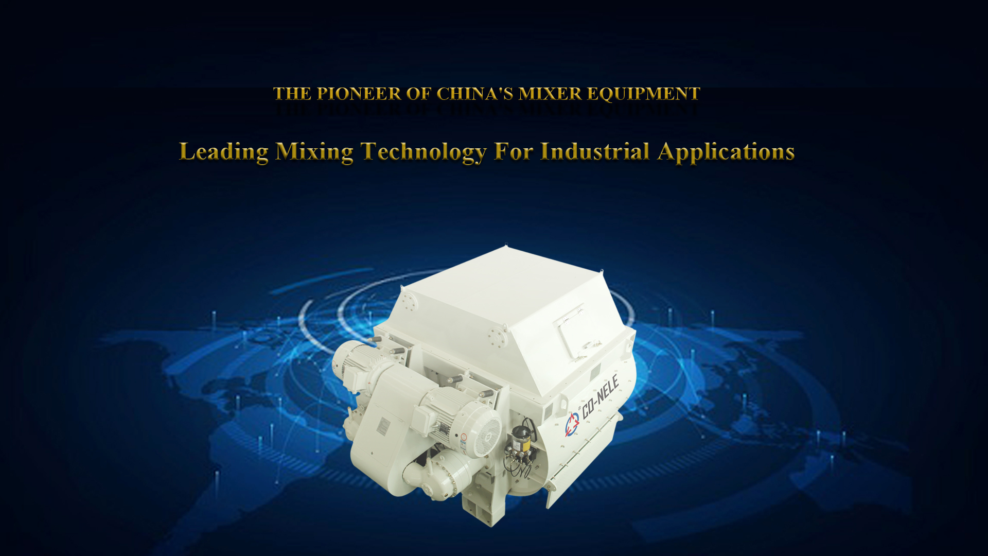 CHS3000 Large twin-shaft concrete mixer detail